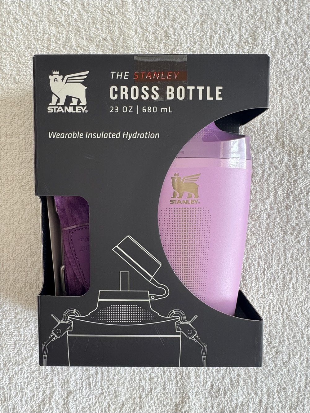 Stanley Cross Bottle Insulated Water Bottle - Lavender Pink